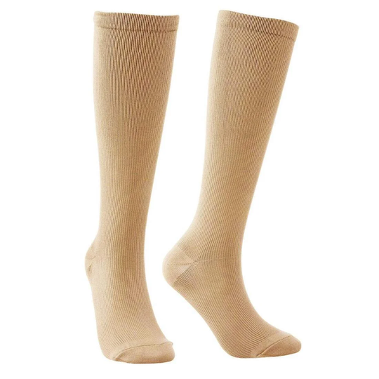 Komfortable Kompressionsstrømper - Beige