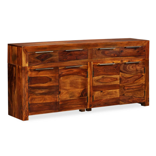 vidaXL skænk massivt sheeshamtræ 160 x 35 x 75 cm