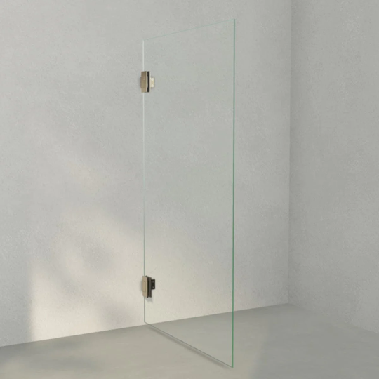 INR Iconic Nordic Rooms Badekarvegg ARC 17 Måltilpasset Messing / Timeless Klart Glass