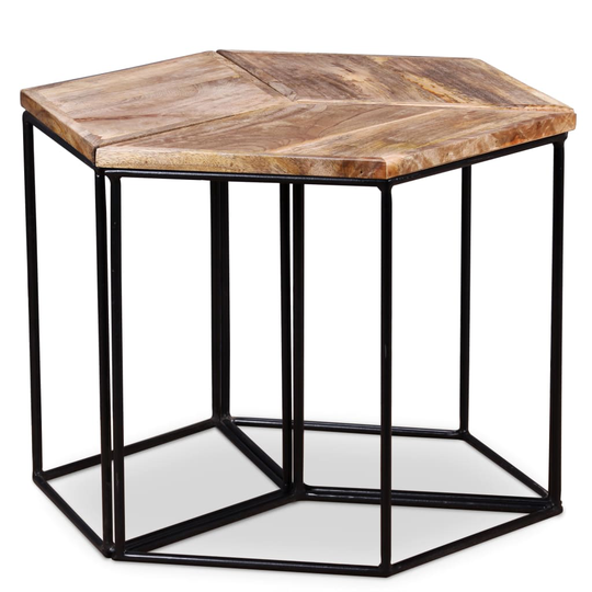 vidaXL sofabord 56x48x40 cm massivt mangotræ