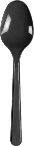 Skje, grå PP-plast, 17,8 cm, 50 stk.