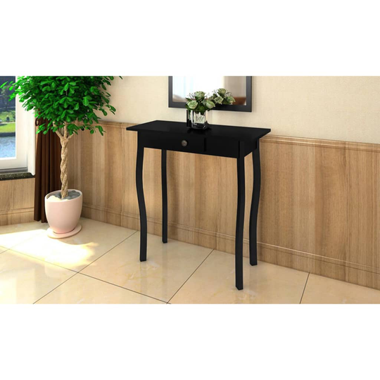 vidaXL konsolbord MDF sort