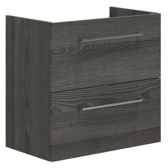 Dansani Mido+ Slim Servantskap 2 Skuffer B50-80xd35cm Uten Servant Pine Grey / 60cm Vegg