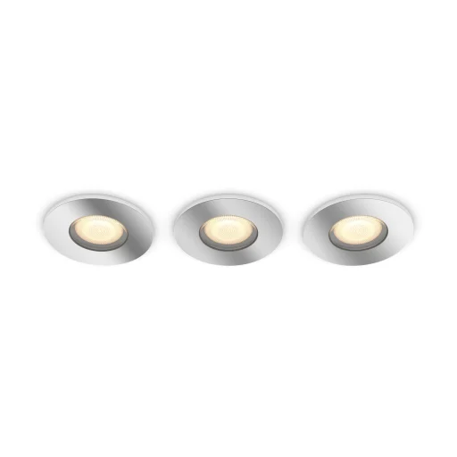 Philips Hue Adore innbyggingsspots inkl. lysdimmer, 3 stk, krom