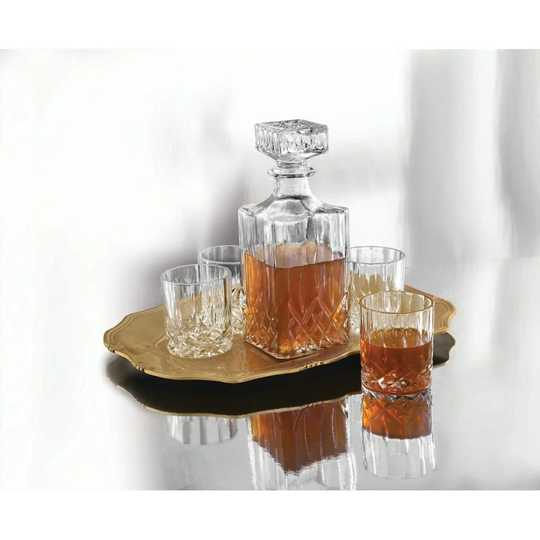 Karaffel med 6 Whiskyglas