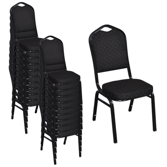 vidaXL spisebordsstole 20 stk. stof sort