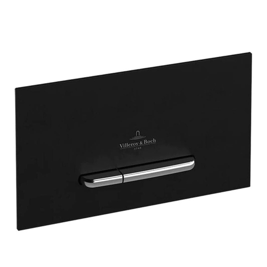 Villeroy&Boch Viconnect E300 Trykkplate Svart Matt / Krom