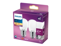 Philips LED Classic - LED-lyspære - form: P45 - E27 - 4.3 W (tilsvarende 40 W) - klasse F - varmt hvidt lys - 2700 K