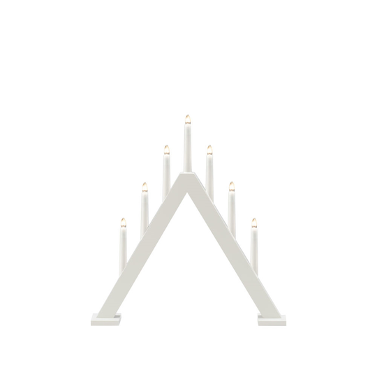 Electric candlestick 7 light wood