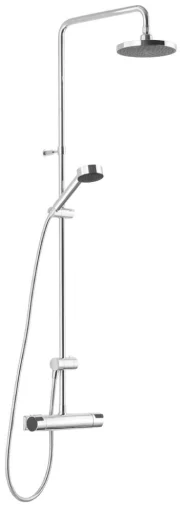 Mora MMIX Shower Kit m/Termostat, Krom/Sort