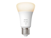 Philips Hue White - LED-lyspære - form: A60 - E27 - 9.5 W (tilsvarende 75 W) - klasse F - varmt hvidt lys - 2700 K