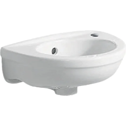 fidelio vask 37x25cm kranhull th hvit kt