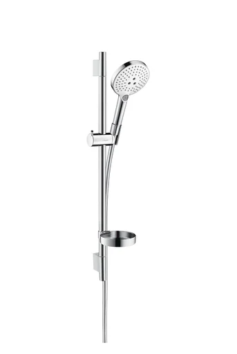 Hansgrohe Raindance Select S dusjsett 3jet /m stang 65 cm og skål, hvit/krom