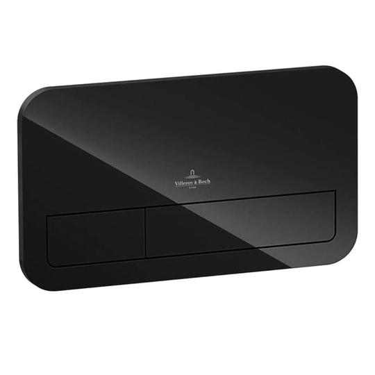 Villeroy&Boch Viconnect M200 Trykkplate - Glass Svart