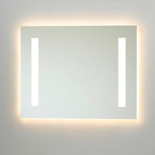 Loevschall Kvintox speil med dimbar LED lys, 80x65 cm