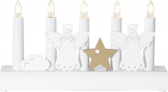 Julia candlestick 5L (hvid)