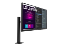 LG Ergo 34WN780-B - LED-skærm - 34 - 3440 x 1440 UWQHD @ 75 Hz - IPS - 300 cd/m² - 1000:1 - HDR10 - 5 ms - 2xHDMI, DisplayPort - højtalere - Sort