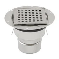 Blücher sluk t/Betong & flis 110 mm m/Membranklemflens