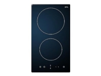Scandomestic K 30 Domino - Keramisk kogeplade - 2 plader - Niche - bredde: 26.8 cm - dybde: 49 cm - sort