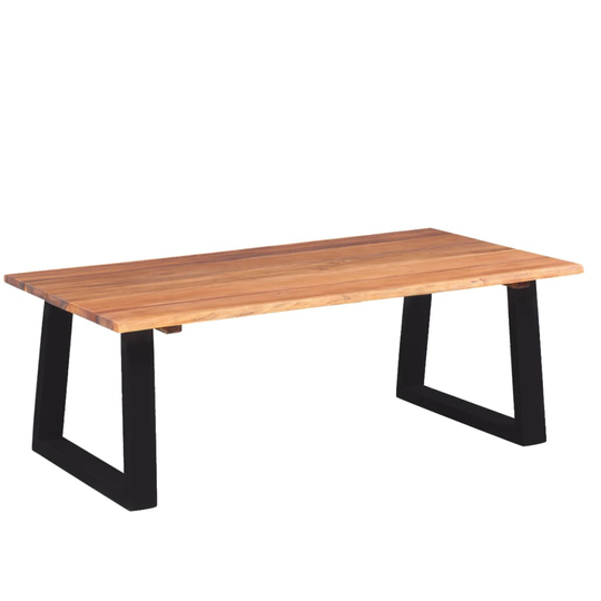 vidaXL sofabord i massivt akacietræ 110 x 60 x 40 cm