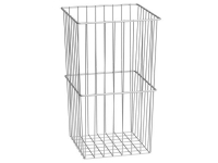 Laufen Base vasketøjskurv i metal til højskab. Mål: H45 x B27 x D27 cm.