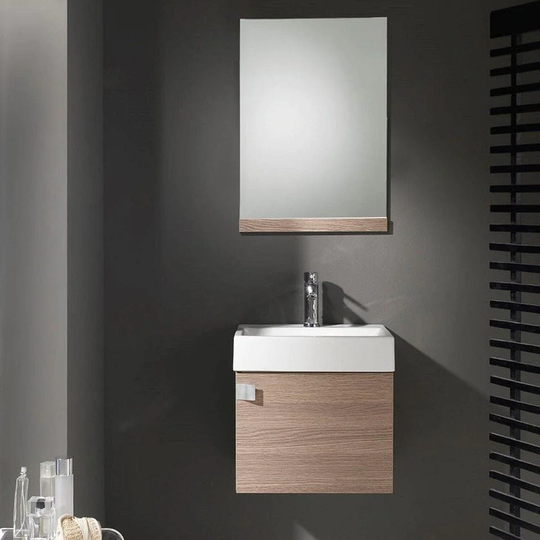 Bathco Paris Møbelpakke - Servantskap, Servant og Speil Lys eik / 45cm
