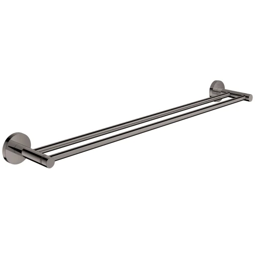 Grohe Essentials dobbel håndklestang, polert hard graphite