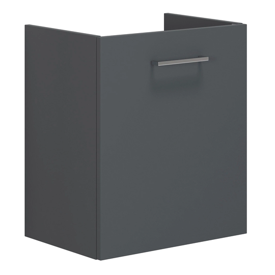 Dansani Mido+ Slim Servantskap 1 dør B50xd35cm Uten Servant Grå Matt / 50cm Venstre