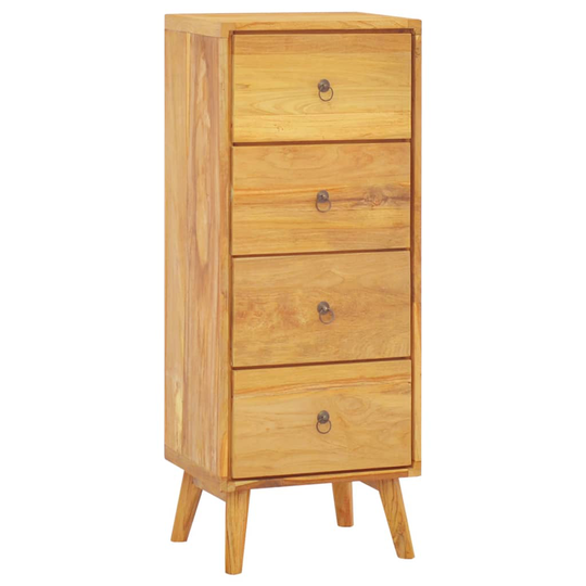vidaXL kommode 40x30x100 cm massivt teaktræ