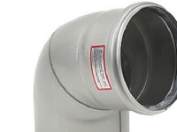 Ø 110 mm x 68° Bøjning rustfri AISI304/EN1.4301 Blücher