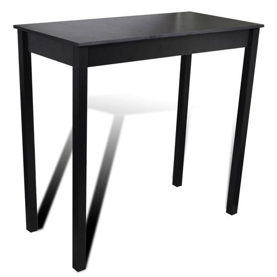vidaXL barbord MDF sort 115 x 55 x 107 cm