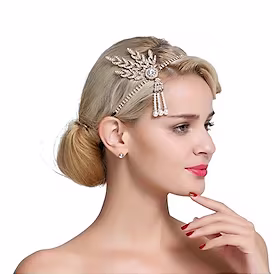 Den store Gatsby Charleston Gentlewoman Årgang كلاسيكي Retro / vintage De livlige 20-årene 1920-tallet Den store Gatsby Alle årstider Flapperpannebånd i 1920-s