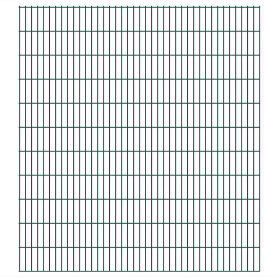 vidaXL havehegnspaneler 2D 2,008x2,23 m 38 m (total længde) grøn