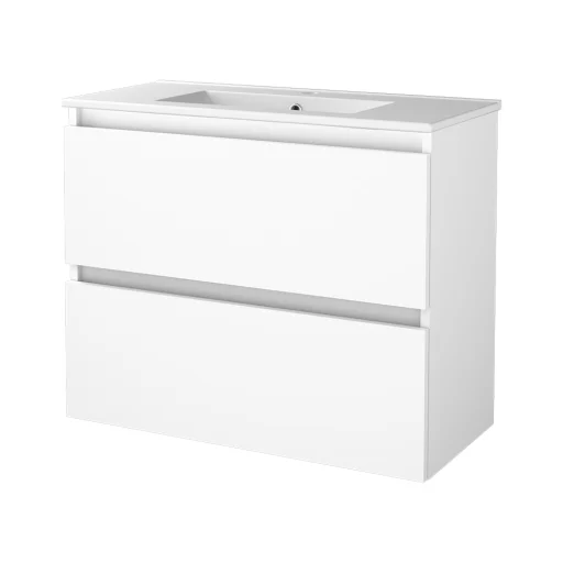 Sanibell Basicline møbelpakke 80x30 cm, hvit høyglans