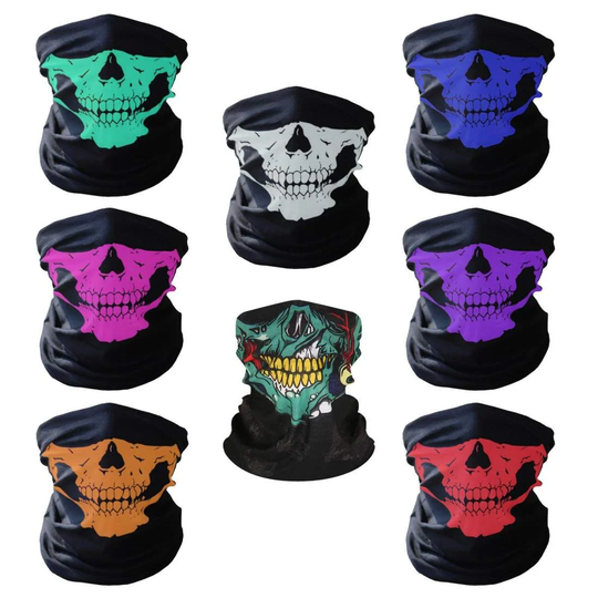Skelet Maske / Halstørklæde / Tørklæde | Halloween - Skeleton Mask