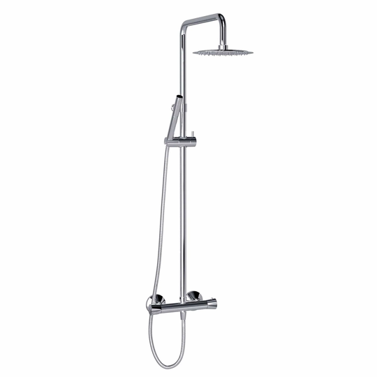 Vikingbad Tiril Takdusj Rund - Komplett Rainshower Krom