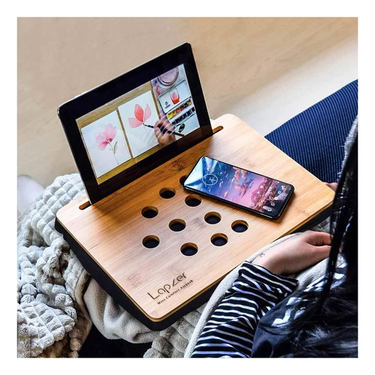 Knæbord med Åbning til Tablet