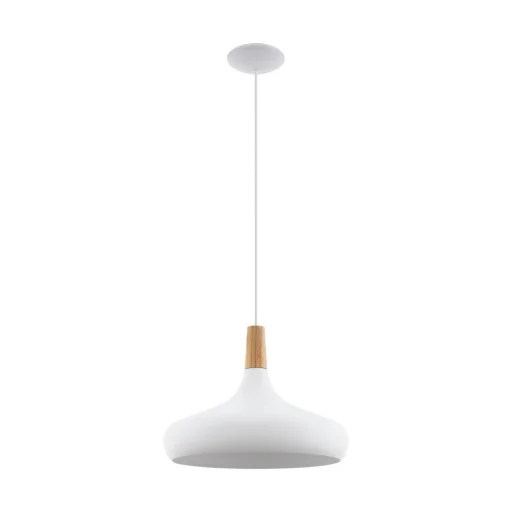 Sabinar Pendel Ø400 hvit/brun, E27, 60W