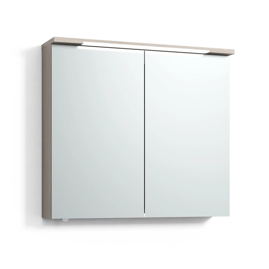 Svedbergs Skuru Speilskap med Servantlys 80cm / Blond eik