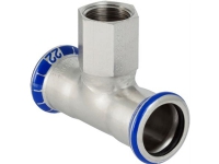 GEBERIT Tee rustfri 42-3/4-42 mm med muffe på grenen mapress