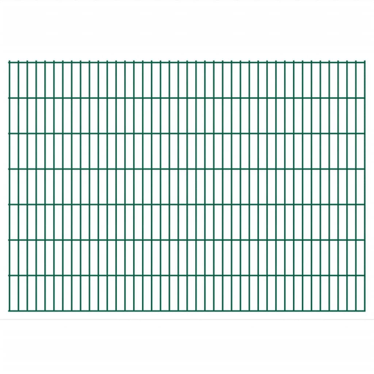 vidaXL havehegnspaneler 2D 2,008x1,43 m 32 m (total længde) grøn