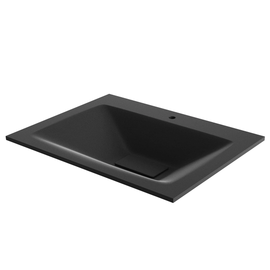 Linn Bad Vale Møbelservant Glass Svart Matt / 60cm Senter