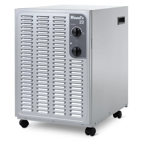 Woods SW22FW avfukter 8 liter/døgn 100 m², sølv/metallfarget