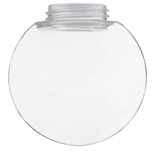 Glasskuppel Glob Ø180 mm, H170 mm, gjenger 84,5 mm, klar