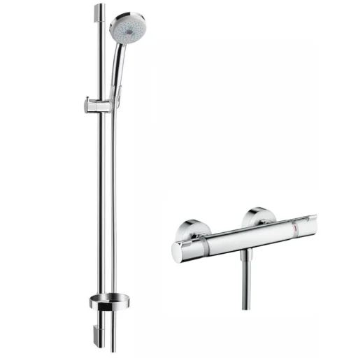 Hansgrohe Croma 100 Multi Dusjsett m/Termostat 90 cm, Krom
