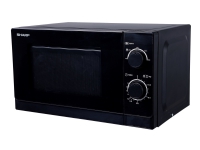 Sharp R-200BKW - Mikrobølgeovn - 20 liter - 800 W - sort