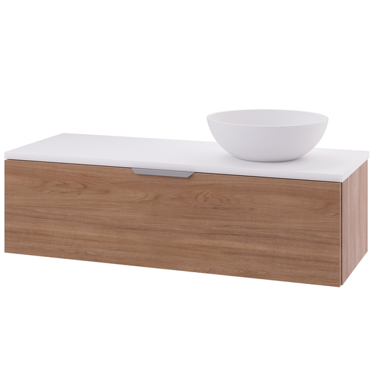 Linn Bad Selma Glatt Eikefiner D45cm Servantskap Eik / 120cm Høyre