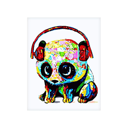 Lærredsplakat, Panda - 60 x 75 cm