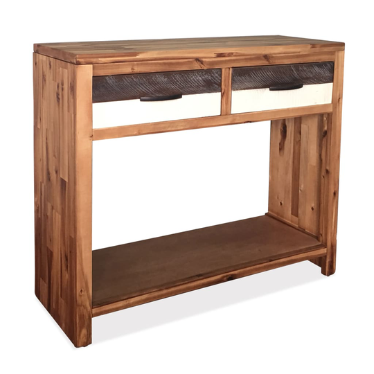 vidaXL konsolbord massivt akacietræ 86x30x75 cm