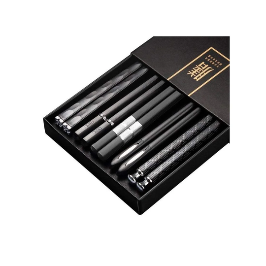 Spisepinde / Chopsticks, 5 par - Sort